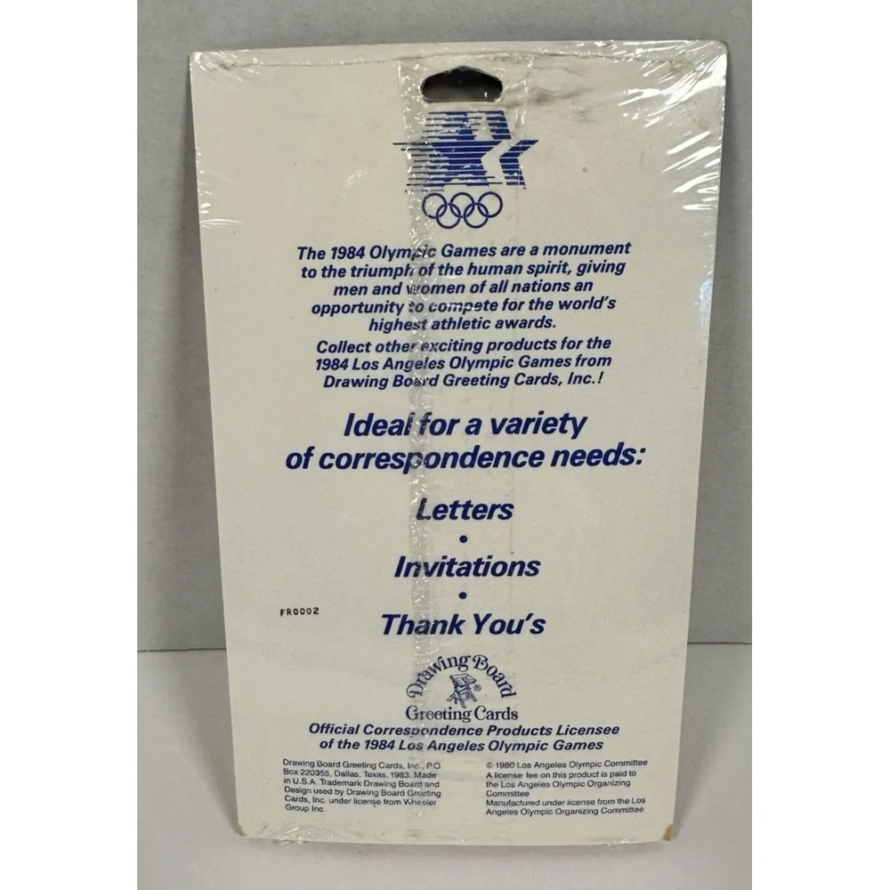 1984 Olympics Foldovers Notecards Invitations NEW SEALED 12 count Collectable